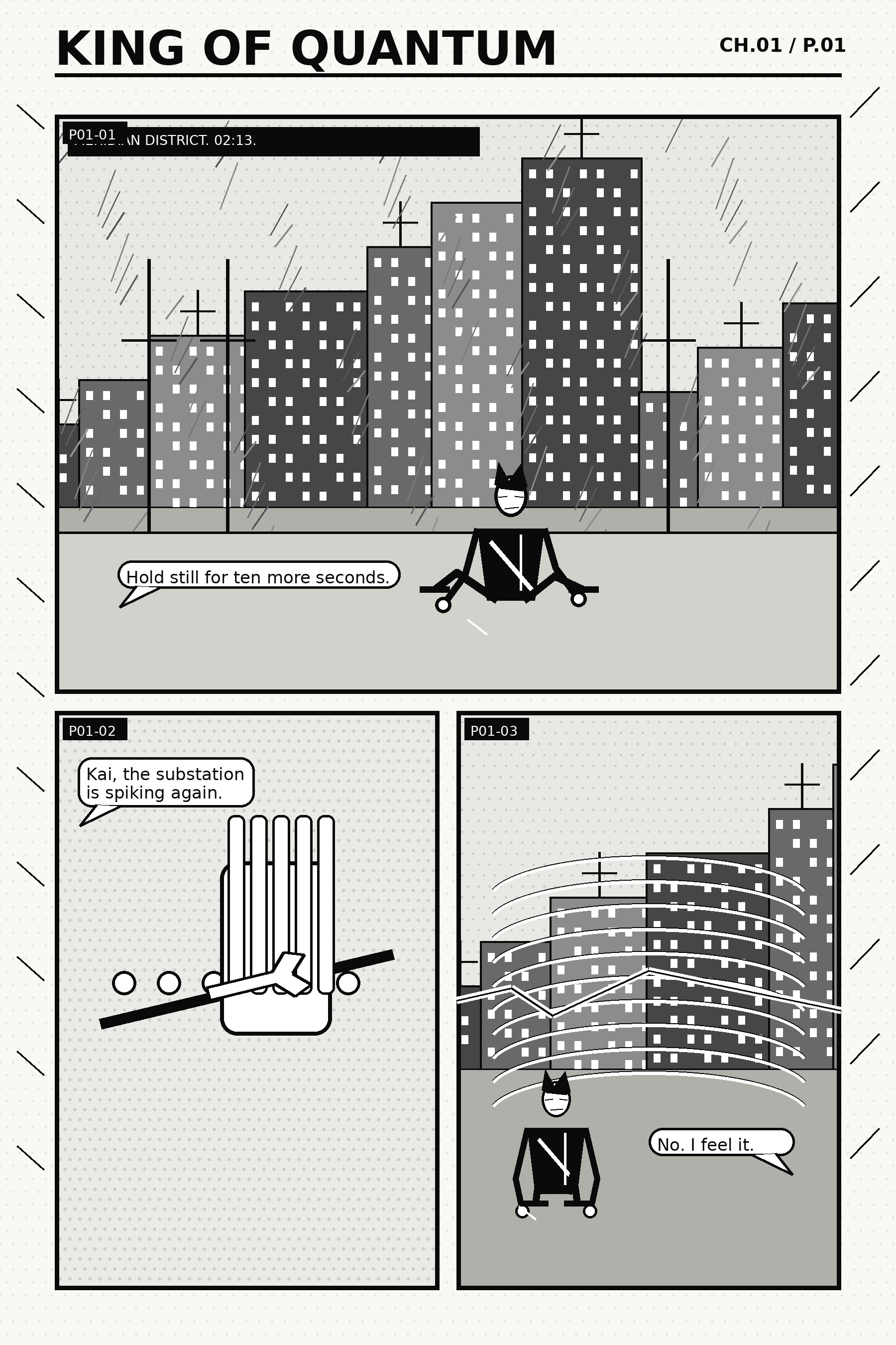 King of Quantum V22 Manga-Prototyp Seite 1