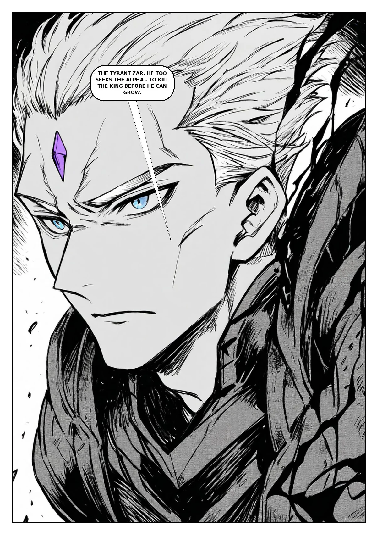 King of Quantum – Parliament of the Gods, Seite 11 von 15 (Schwarz-Weiß-Manga, englischer Text).